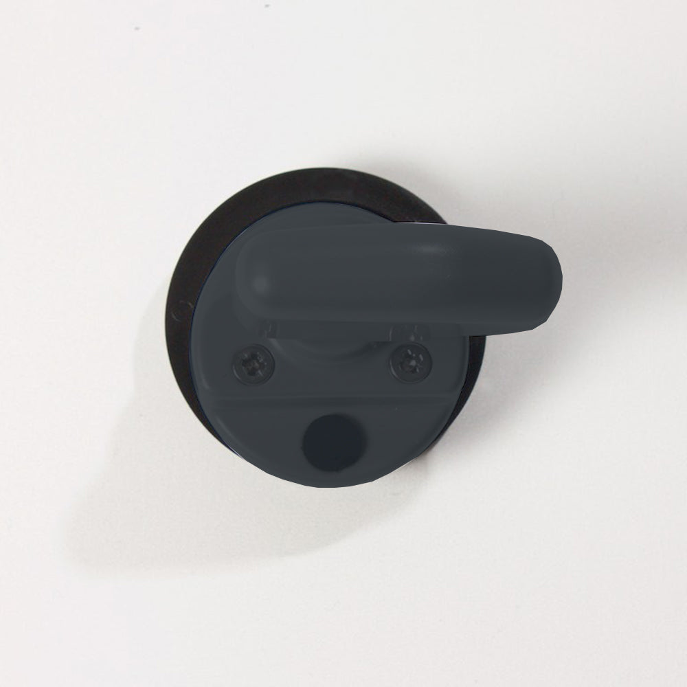 Atlanta Latch Hanley - 12mm (Charcoal Grey)