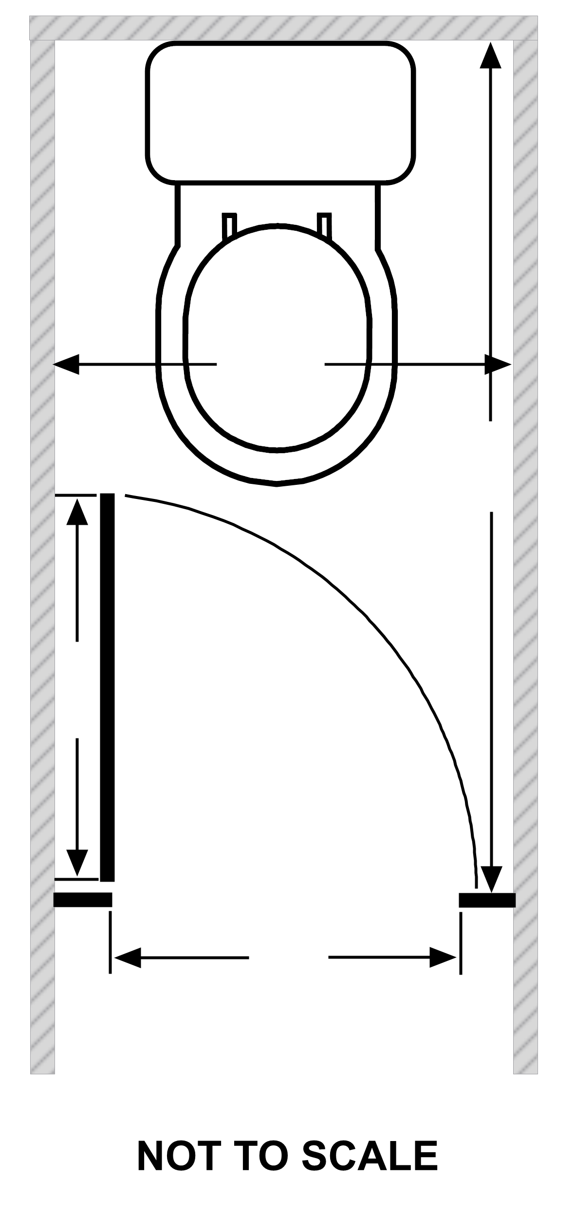 Hanley - 12mm Enclosed range of 1 WC cubicle