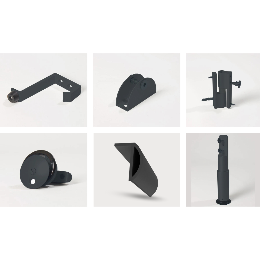 Lutley - 18mm Corner range of 1 WC cubicle