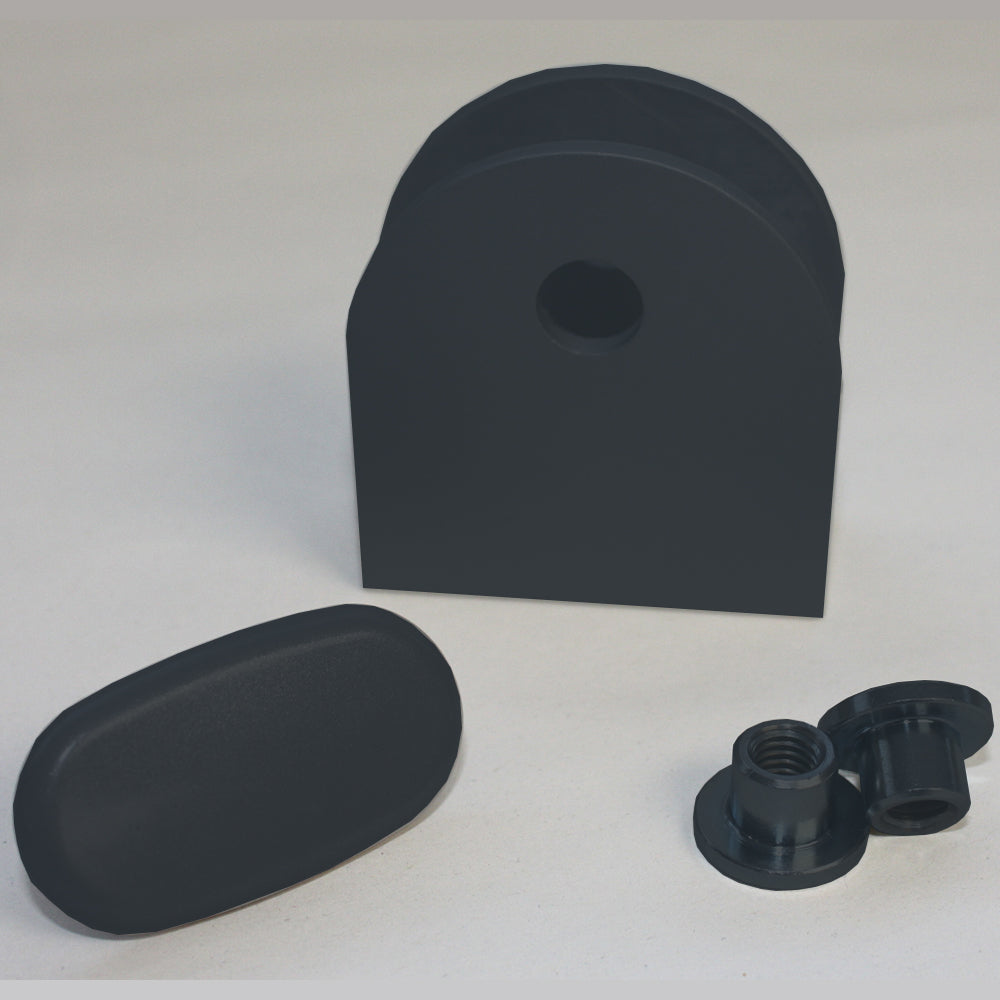 Fascia bracket pack (3nr) Hanley - 12mm (Charcoal Grey)