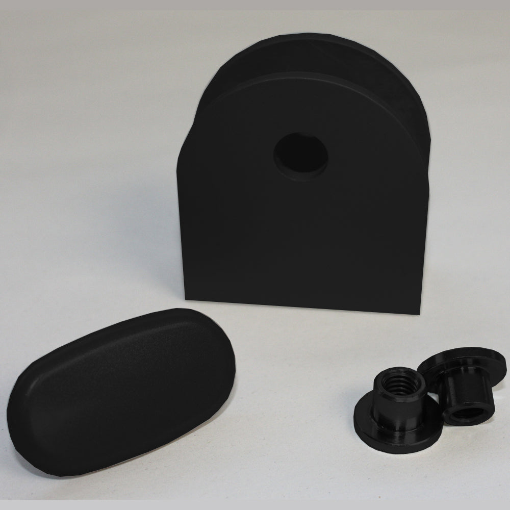 Fascia bracket pack (3nr) Hanley - 12mm (Black)